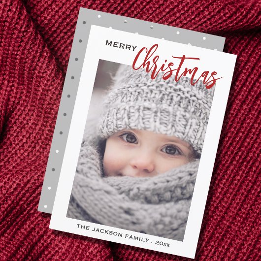 Minimales Script-Foto Frohe Weihnachten