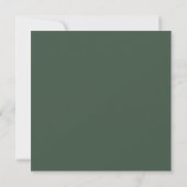Minimales Script Highland Moss Green Brautparty Einladung (Rückseite)