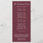 Minimales Script Lila Plum Programm (Rückseite)