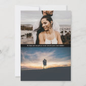 Minimales Serielles Foto Save The Date (Rückseite)