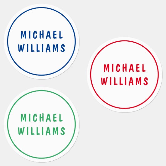 Minimales Set für Personalisierte Boy Name Etiketten (Gruppe)