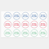 Minimales Set für Personalisierte Boy Name Etiketten (Blatt)