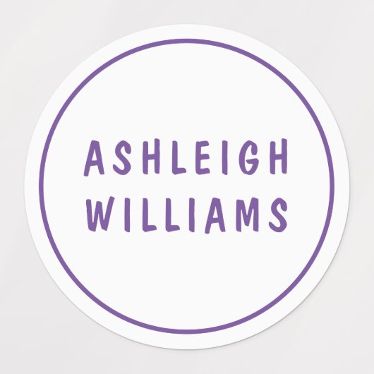 Minimales Set für Personalisierte Mädchennamen Etiketten (Design 2)