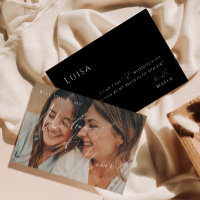 Minimales Skript | Black Faded Foto Matron of Ehre