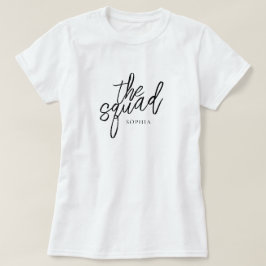 Minimales Skript für die Squad Bridesmaid Custom T-Shirt