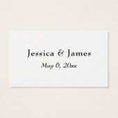 Minimales Skript Vielen Dank für Ihre Feier mit un (Rückseite)