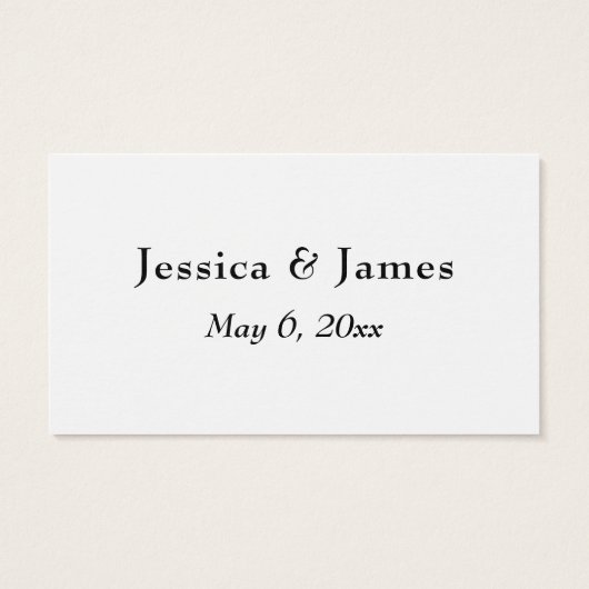 Minimales Skript Vielen Dank für Ihre Feier mit un (Rückseite)