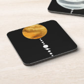 Minimales Sonnensystem Getränkeuntersetzer (Linke Seite)