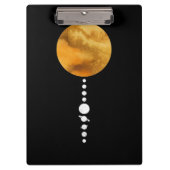 Minimales Sonnensystem Klemmbrett (Vorderseite)