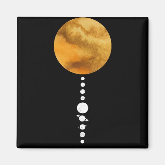 Minimales Sonnensystem Magnet (Vorne)