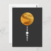 Minimales Sonnensystem Postkarte (Vorne/Hinten)