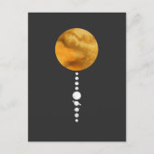 Minimales Sonnensystem Postkarte (Vorderseite)