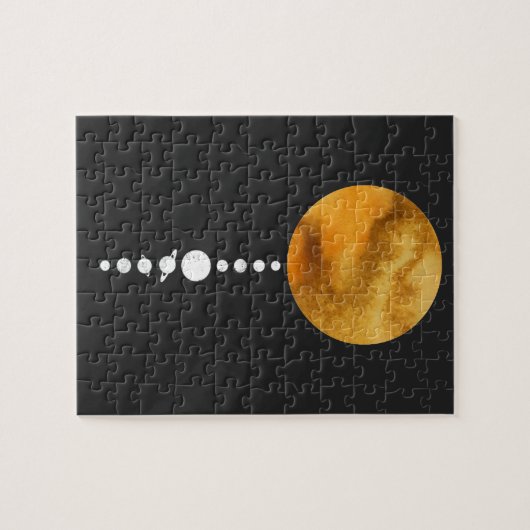 Minimales Sonnensystem Puzzle (Horizontal)