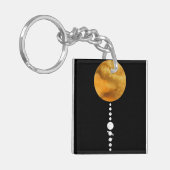 Minimales Sonnensystem Schlüsselanhänger (Vorderseite links)