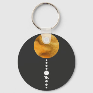 Minimales Sonnensystem Schlüsselanhänger