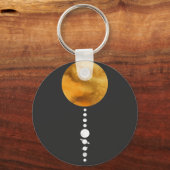 Minimales Sonnensystem Schlüsselanhänger (Vorderseite)