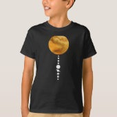Minimales Sonnensystem T-Shirt (Vorderseite)