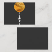 Minimales Sonnensystem Visitenkarte (Vorne/Hinten)