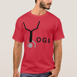 Minimales typografisches Yoga-Design T-Shirt