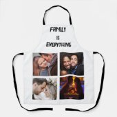 Minimales Typografy Custom Collage Foto Schürze (Vorderseite)