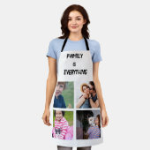 Minimales Typografy Custom Collage Foto Schürze (Getragen)