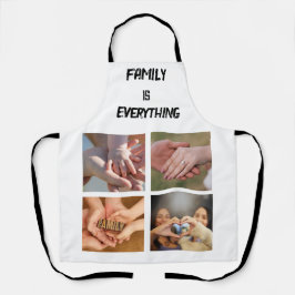 Minimales Typografy Custom Collage Foto Schürze