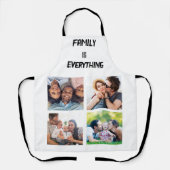 Minimales Typografy Custom Collage Foto Schürze (Vorderseite)