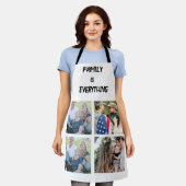 Minimales Typografy Custom Collage Foto Schürze (Getragen)