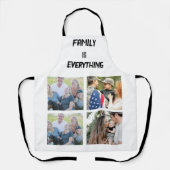 Minimales Typografy Custom Collage Foto Schürze (Vorderseite)