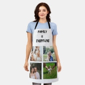 Minimales Typografy Custom Collage Foto Schürze (Getragen)