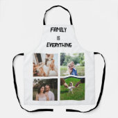 Minimales Typografy Custom Collage Foto Schürze (Vorderseite)