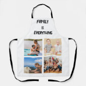 Minimales Typografy Custom Collage Foto Schürze (Vorderseite)