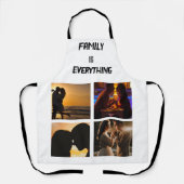 Minimales Typografy Custom Collage Foto Schürze (Vorderseite)