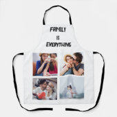 Minimales Typografy Custom Collage Foto Schürze (Vorderseite)