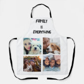 Minimales Typografy Custom Collage Foto Schürze (Vorderseite)