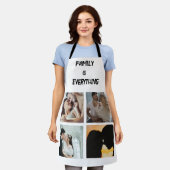 Minimales Typografy Custom Collage Foto Schürze (Getragen)