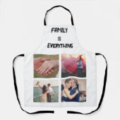 Minimales Typografy Custom Collage Foto Schürze (Vorderseite)