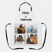 Minimales Typografy Custom Collage Foto Schürze (Vorderseite)