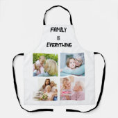 Minimales Typografy Custom Collage Foto Schürze (Vorderseite)