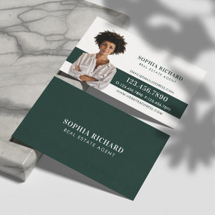 Minimales und Berufliches Business Foto Portrait Visitenkarte