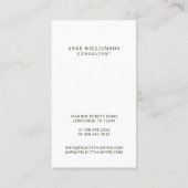 Minimales und Berufliches Business-Foto Visitenkarte (Rückseite)