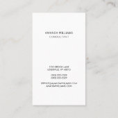 Minimales und Berufliches Business-Foto Visitenkarte (Rückseite)