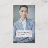 Minimales und Berufliches Business-Foto Visitenkarte (Vorderseite)