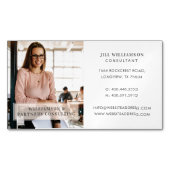 Minimales und Berufliches Foto für Mitarbeiter Magnetische Visitenkarte (Vorderseite)