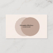 Minimales und Berufliches Foto für Mitarbeiter Visitenkarte (Rückseite)