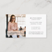 Minimales und Berufliches Foto für Mitarbeiter Visitenkarte (Vorderseite)