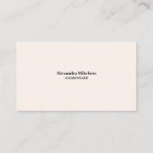 Minimales und Berufliches Foto für Mitarbeiter Visitenkarte (Rückseite)