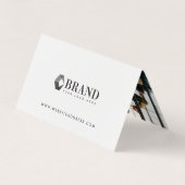 Minimales und Berufliches Foto für Mitarbeiter Visitenkarten (Rückseite)