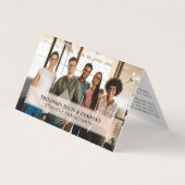 Minimales und Berufliches Foto für Mitarbeiter Visitenkarten (Vorderseite)