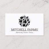 Minimales und fett gemüse Logo für Bauer Visitenkarte (Vorderseite)